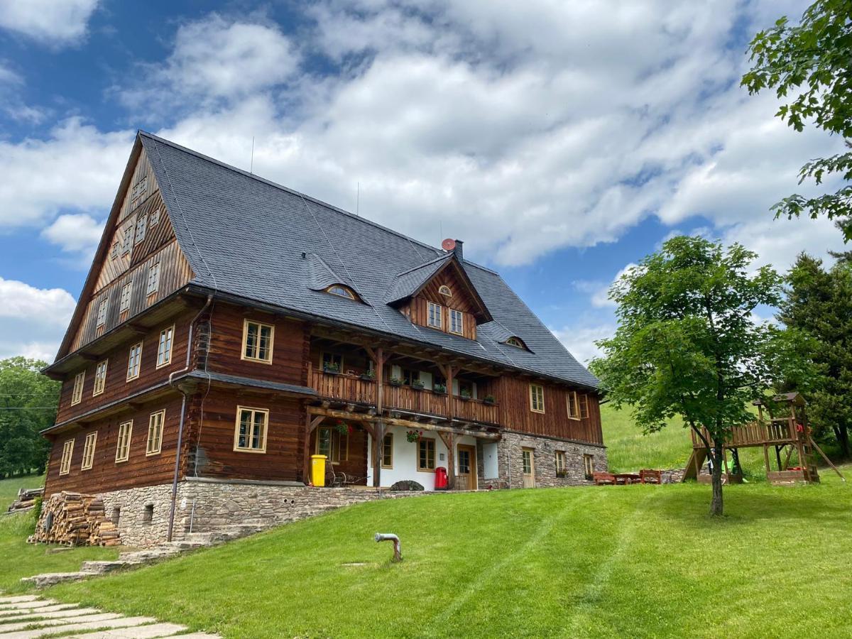 Samota U Hadince Hotel Bartosovice v Orlickych Horach Eksteriør billede